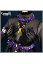2XXT Cosplay Arknights Virtuosa Diversity Oneness Black Dress Cosplay Costume